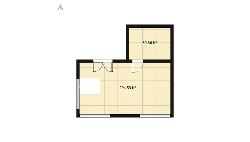 Mountain 1 Bedroom Cabin floor plan 94.88