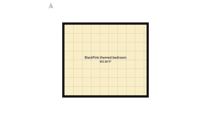 BlackPink bedroom floor plan 78.81