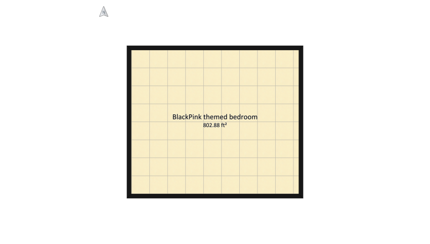 BlackPink bedroom floor plan 78.81