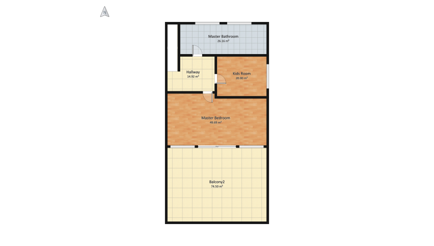 City Family Penthouse floor plan 456.93