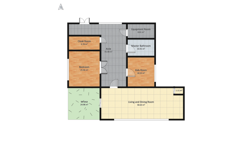 návrh bytu floor plan 222.56