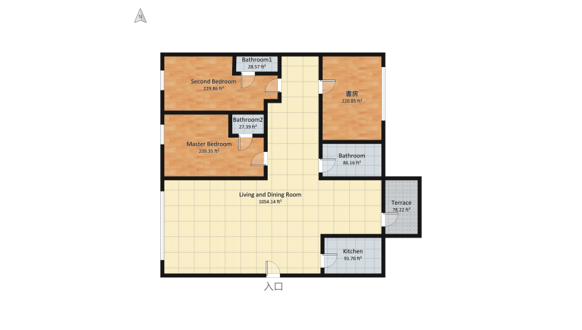 居家設計 floor plan 211.44