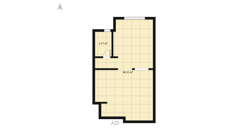 New York Apartment floor plan 82.18