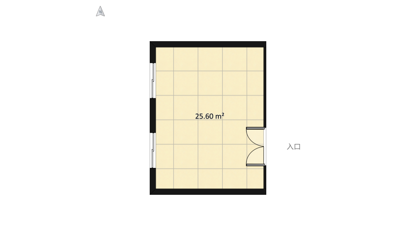 Egyptian-style bedroom floor plan 27.69