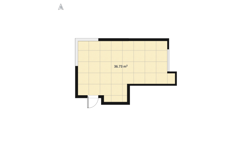 Modern Condo floor plan 39.75