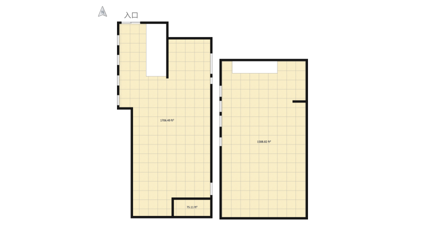 His and Hers Boutique's floor plan 729.09