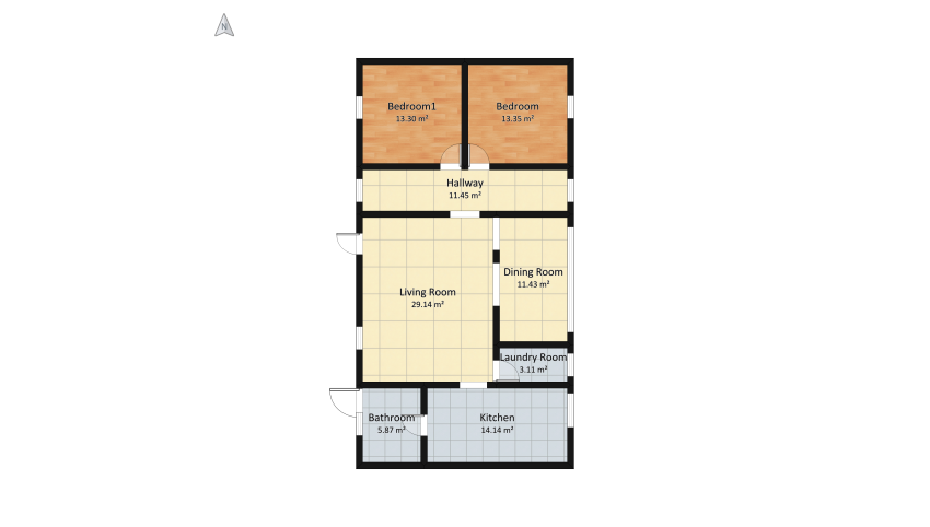 Apartment Project floor plan 116.21