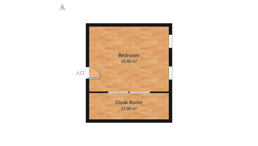 #AmericanRoomContest_Bedroom floor plan 45.18