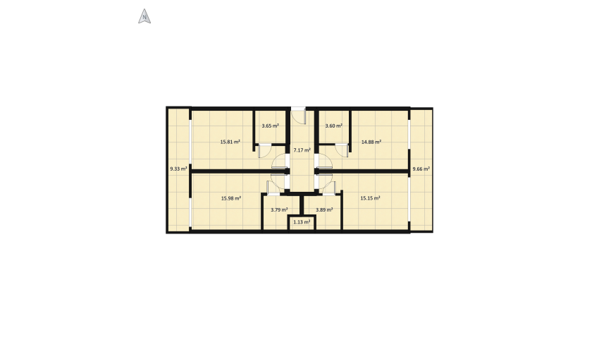 Mikrokawalerka x4 floor plan 119.43