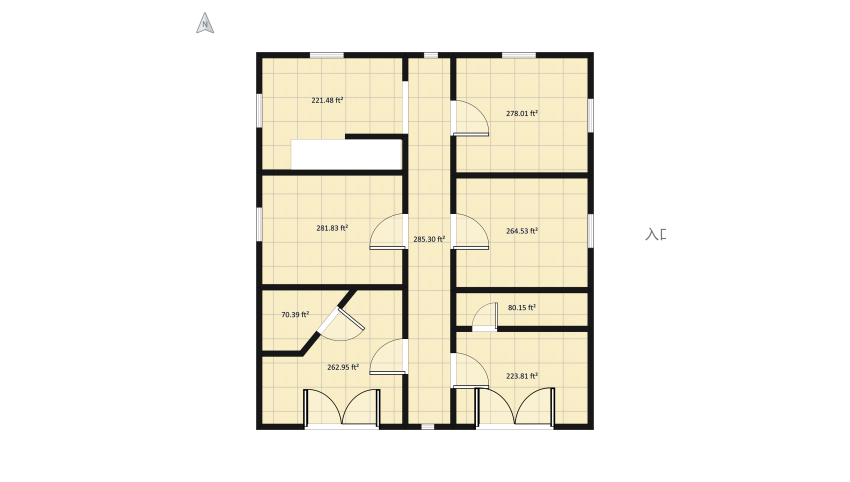 petit hôtel urbain floor plan 422.49