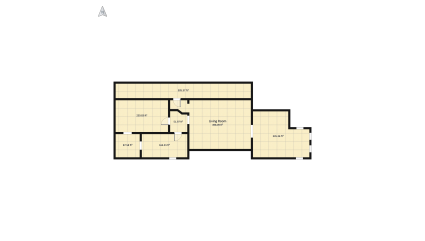 LA Apartment floor plan 49.44