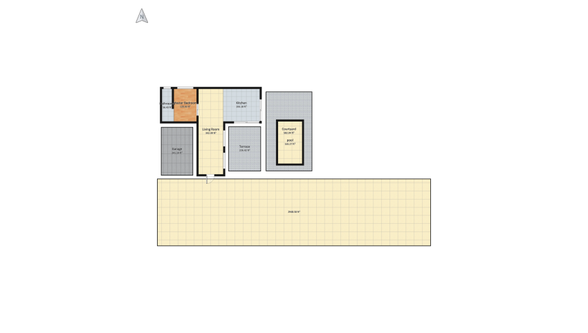 #T-ShapedContest - Adobe Desert Tiny House floor plan 465.79