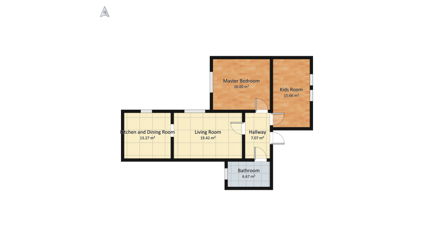 Retro house floor plan 91