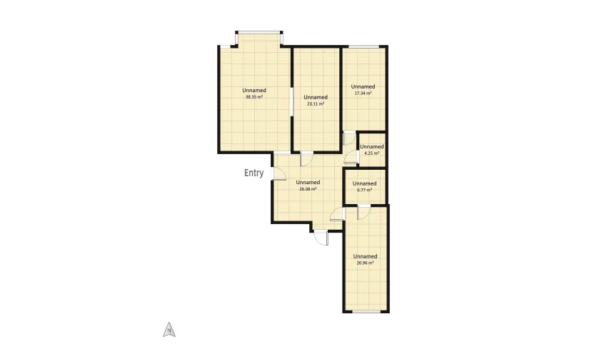 apartment floor plan 135.92