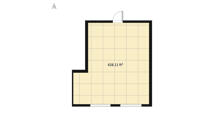 Studio floor plan 42.55