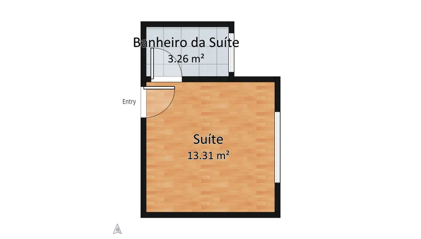 Quarto Gamer floor plan 16.57