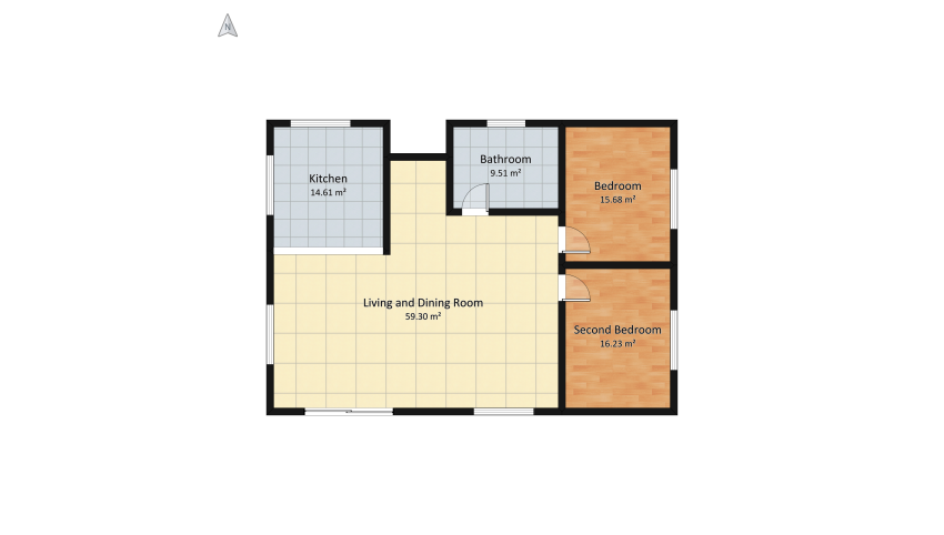 Primeira casa floor plan 127.07