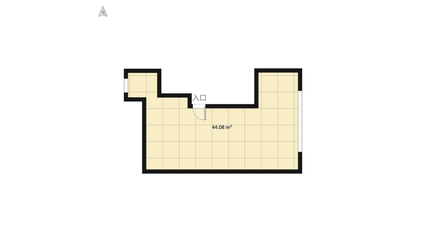 Kitchen/Living/Dining A floor plan 48.56