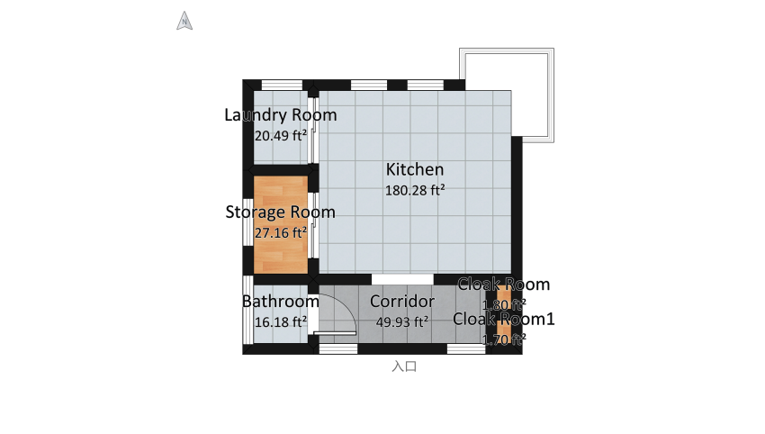 Piet Mondrian Home  floor plan 33.65