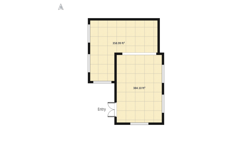 Farmhouse Sunroom floor plan 75.4