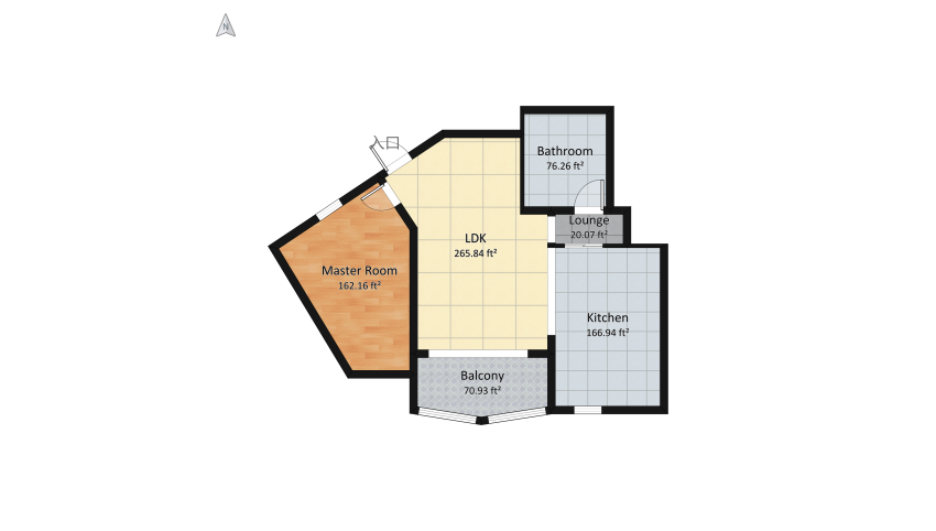 Aesthetic Home floor plan 78.24