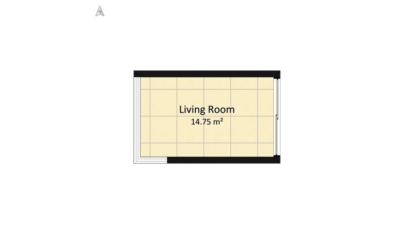 Living room. floor plan 16.72