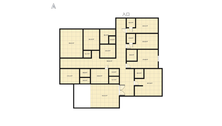 Нospital floor plan 891.67