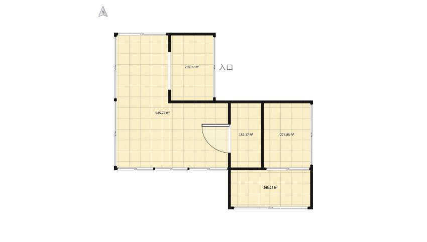 appartement moderne floor plan 198.03