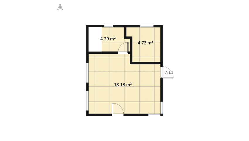 60 sq.m. Two-Storey House floor plan 60