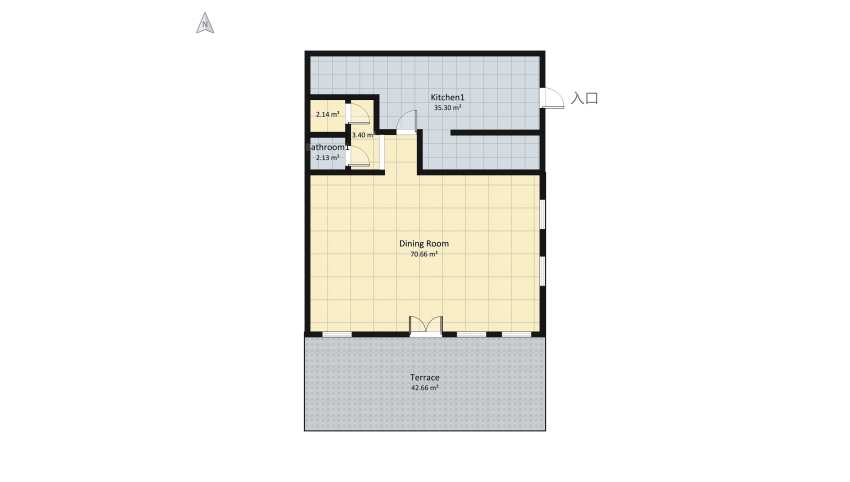 French Country Restaurant floor plan 291.85