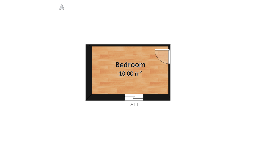 Bedroom restyling floor plan 11.52
