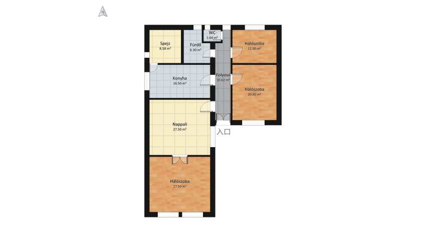 Nagyhaz - Alap_Wc_vel floor plan 152.16