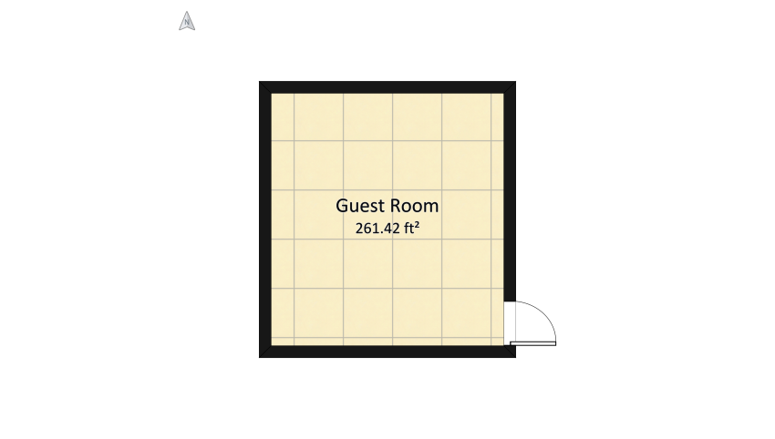 MJS Redesign - Guest Bedroom floor plan 26.72