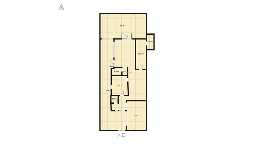 simple classy small villa floor plan 835.86