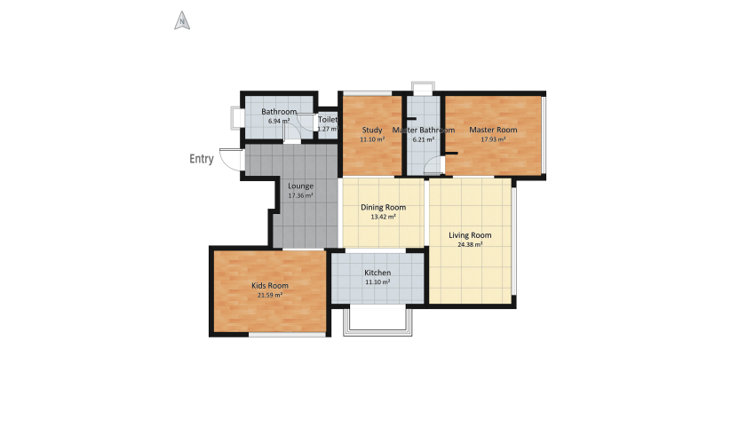 10 Three Bedroom Modern Luxurious Design floor plan 147.98