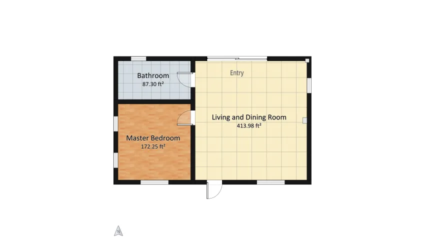 New England Cottage floor plan 62.58