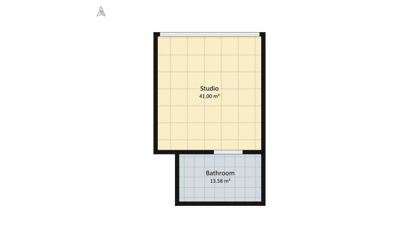 Loft Apartment Studio floor plan 59.61