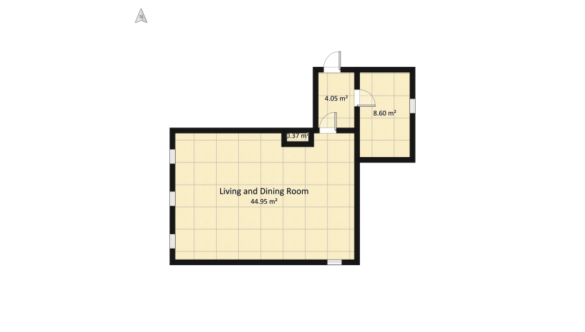 Cottage floor plan 64.42
