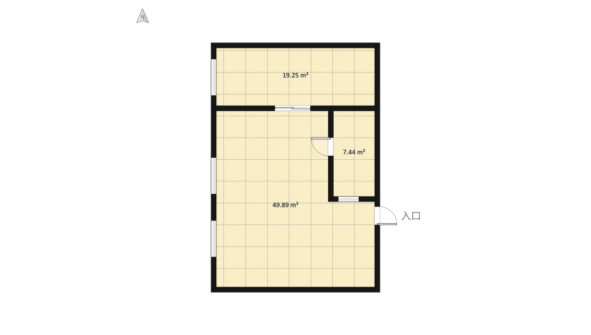 black, red and white loft floor plan 115.19