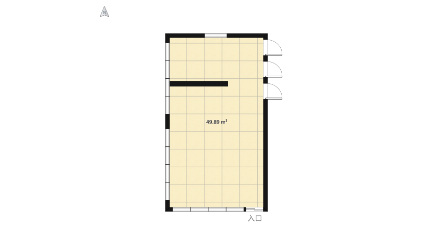 카페 인테리어 floor plan 54.52