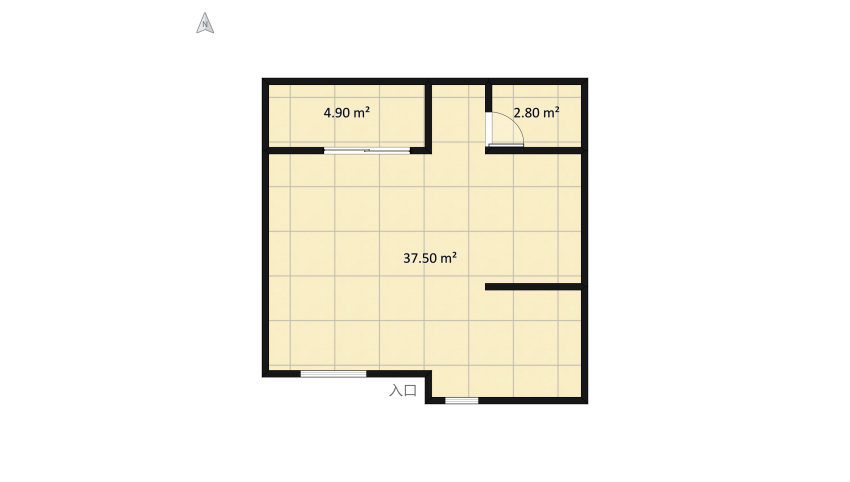 casa de dos pisos 7x7 floor plan 96.23