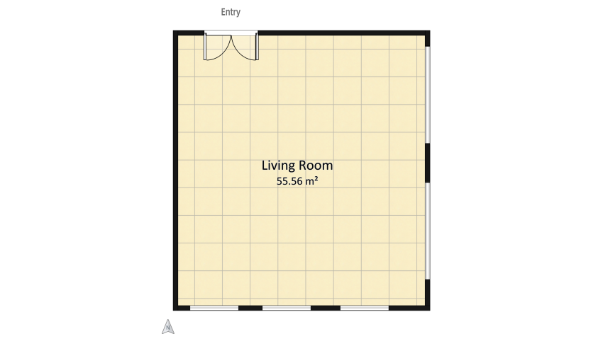 Living Room floor plan 55.57