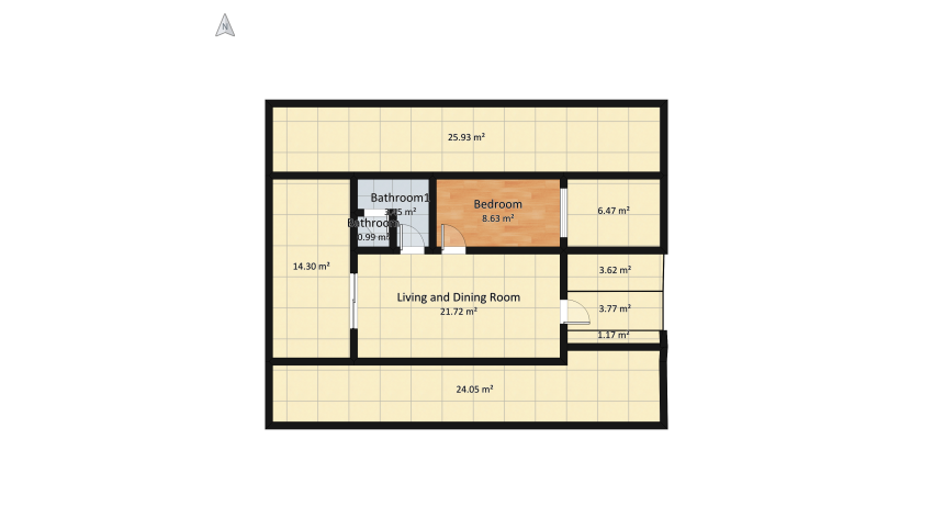 My Tiny House 1 floor plan 131.59