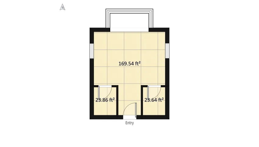 Bright Bedroom floor plan 23.13