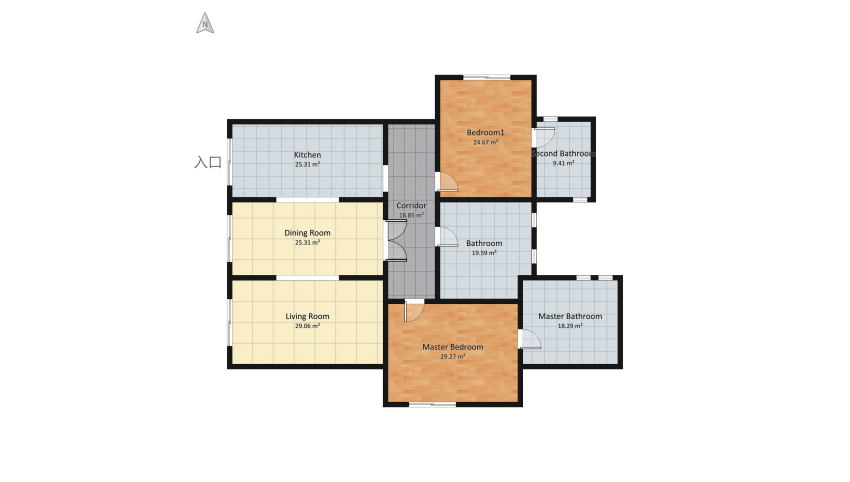 modern country - rustic house floor plan 221.42