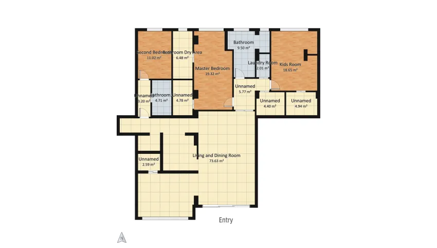 House 180mq floor plan 170.99