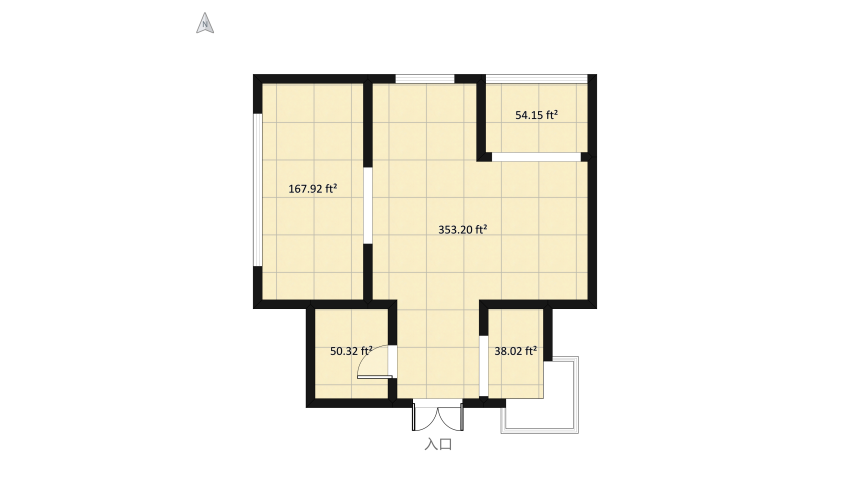 Tiny House #2 floor plan 70.45