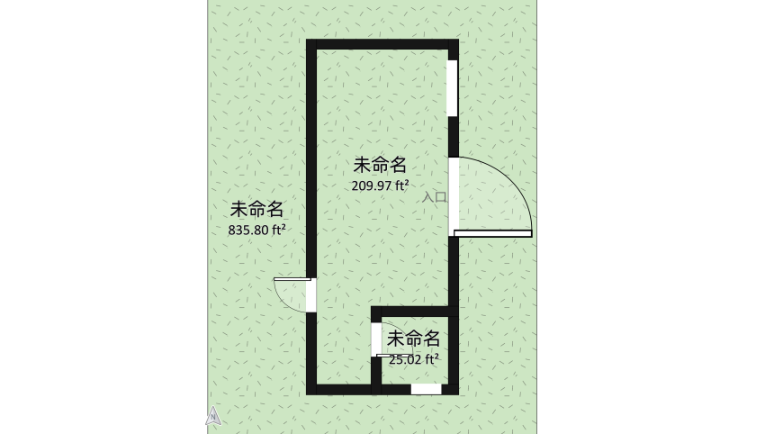 TINY HOUSE floor plan 21.84