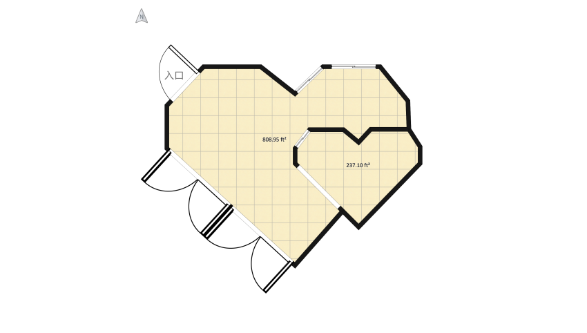 Heart-to-Heart Room- Cupid Cafè floor plan 202.22