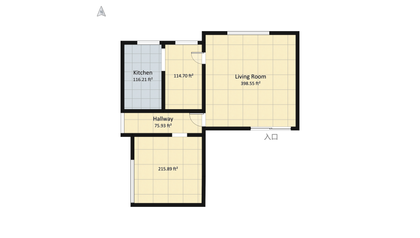My House Attempt floor plan 95.79